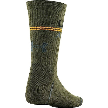 Under Armour Youth Phenom Crew Socks - Marine Od Green Assorted