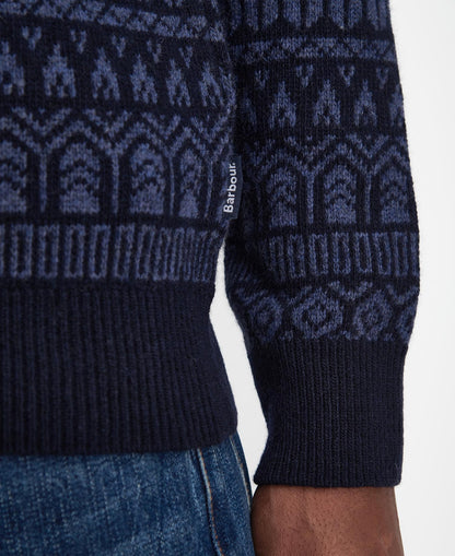 Barbour Men's Stonebeck Fairisle Crew Neck Jumper