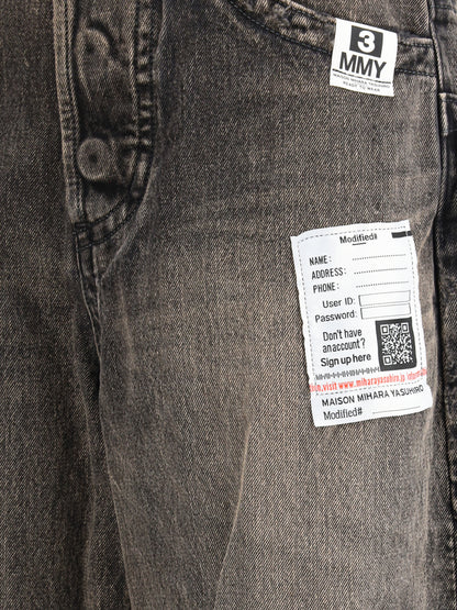 Wide Denim Jeans 'Amateur Sewn Like' Black