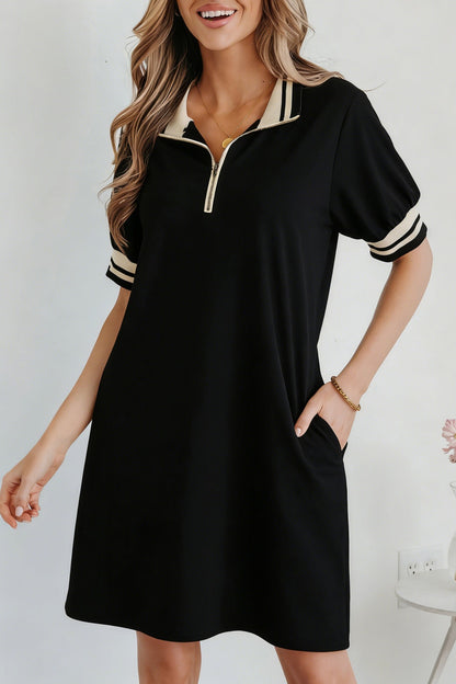 Threaded Pear Jovie Trim Preppy Polo Tee