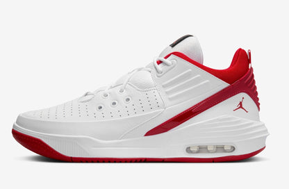 Air Jordan Men's Max Aura 5 White Gym Red' Sneakers