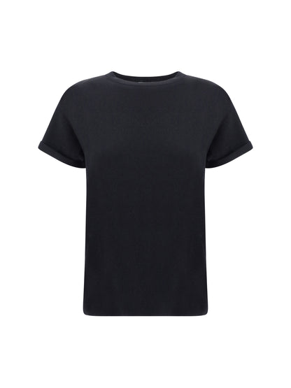 T-Shirt Cashmere Glitter Black