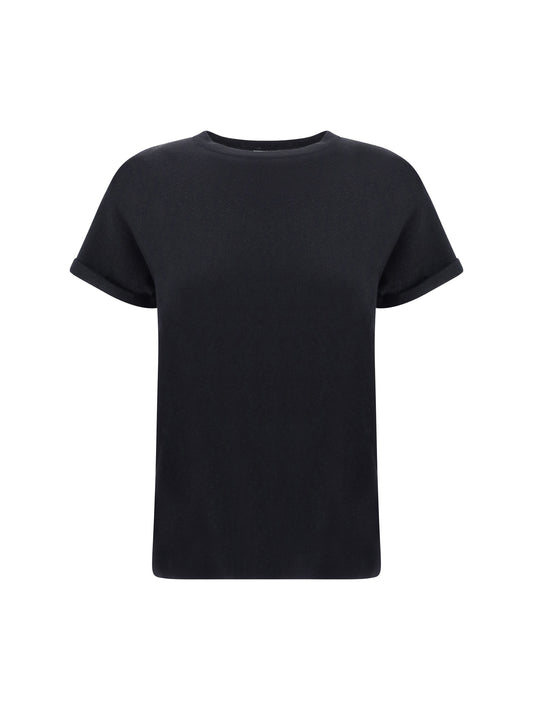 T-Shirt Cashmere Glitter Black