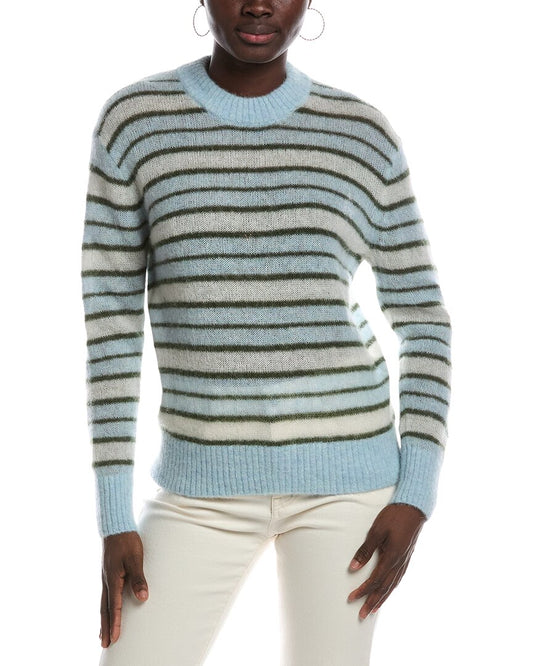 SR8918-AQUA MULTI STRIPE-