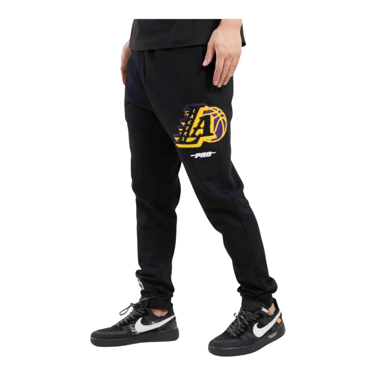 Pro Standard NBA Los Angeles Lakers Mash Up Logo Men Sweatpants Black