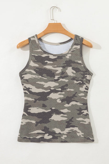 Threaded Pear Wrenley Ribbed Knit Tank Top