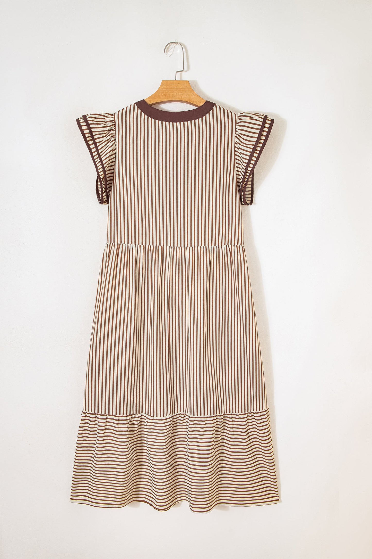 Threaded Pear Makenzie Contrast Trim Midi Dress