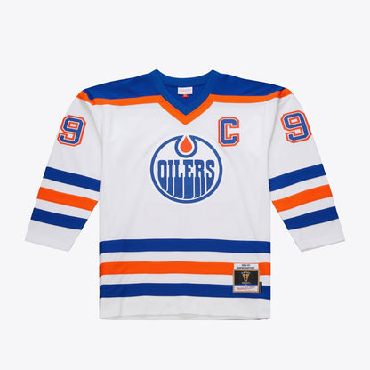 Mitchell & Ness Men's NHL White Jersey Oilers 1986 Wayne Gretzky