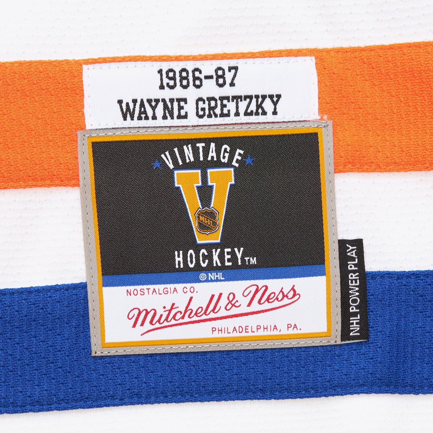 Mitchell & Ness Men's NHL White Jersey Oilers 1986 Wayne Gretzky