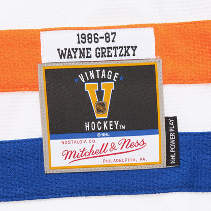 Mitchell & Ness Men's NHL White Jersey Oilers 1986 Wayne Gretzky