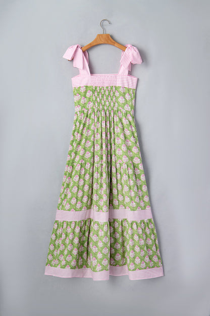 Threaded Pear Adriana Knot Straps Maxi Dress