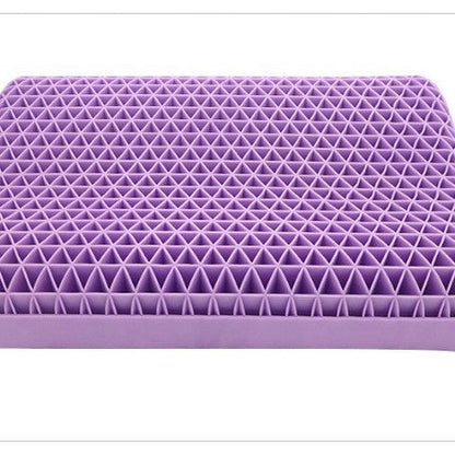 Purple Gel Honeycomb Pillow – High-Elasticity Cooling Sleep Pillow