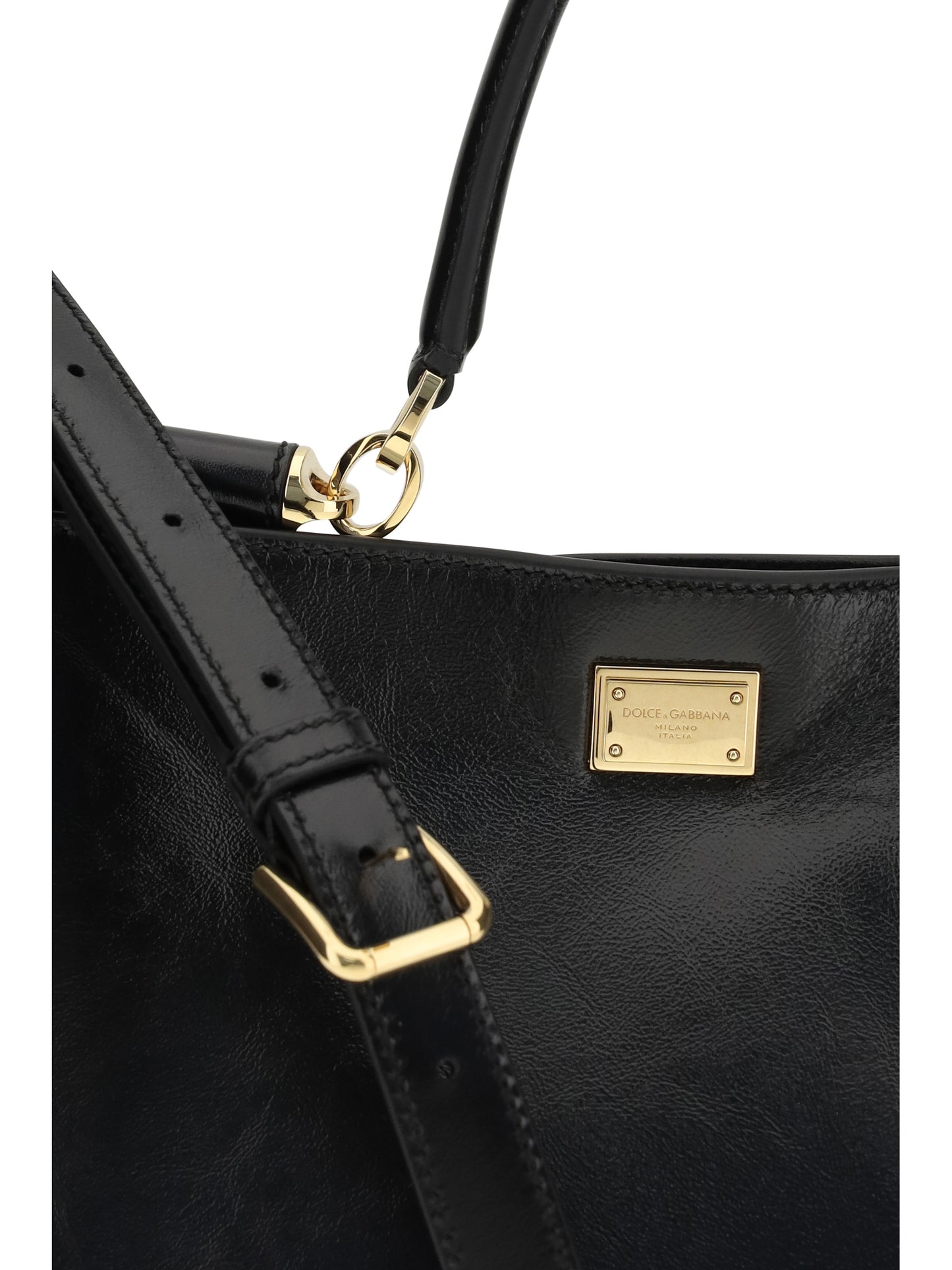 Handbag Vittoria Black Leather