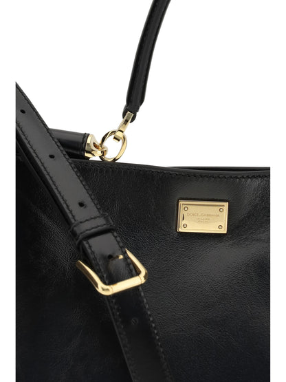 Handbag Vittoria Black Leather