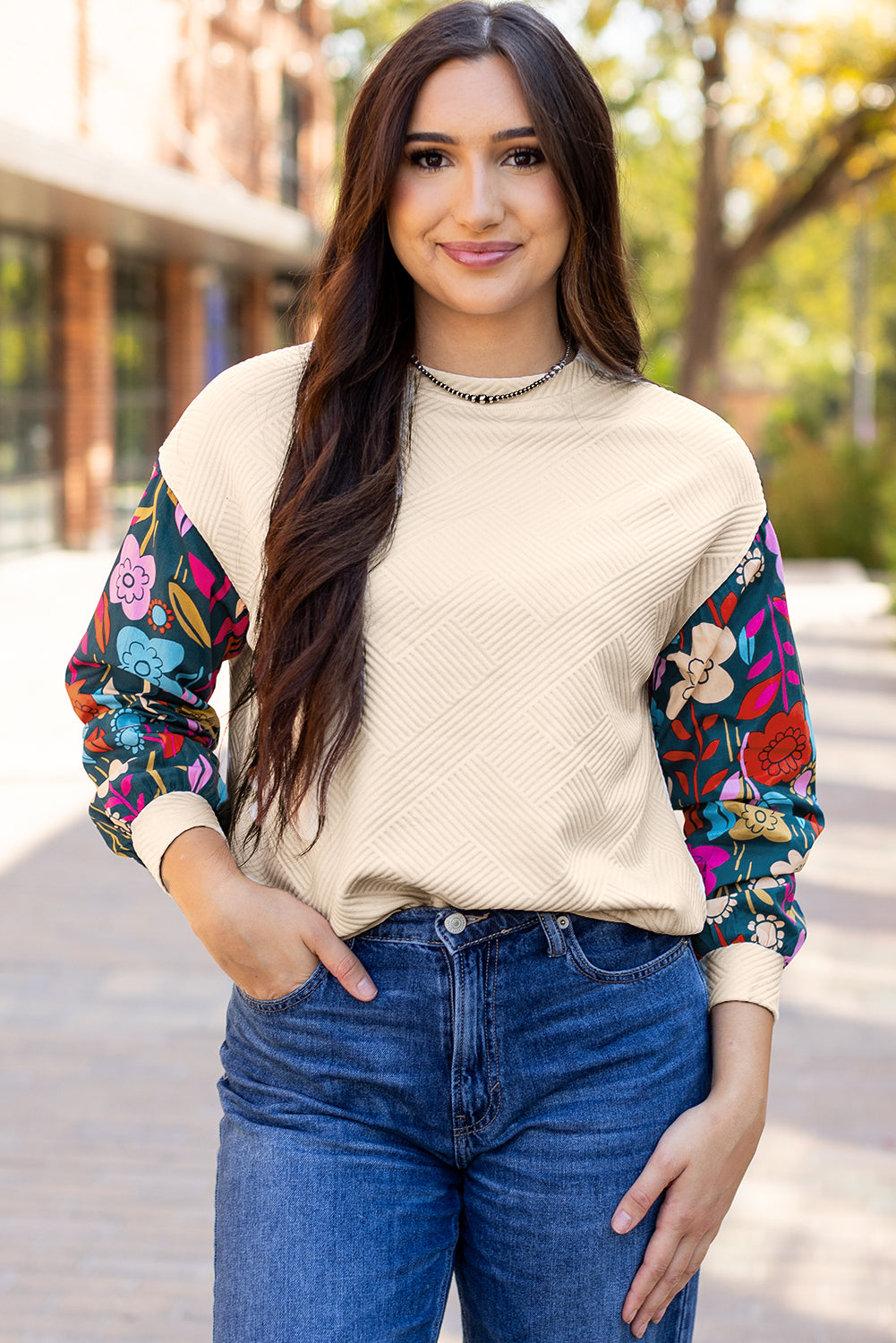Threaded Pear Camille Drop Shoulder Knit Top