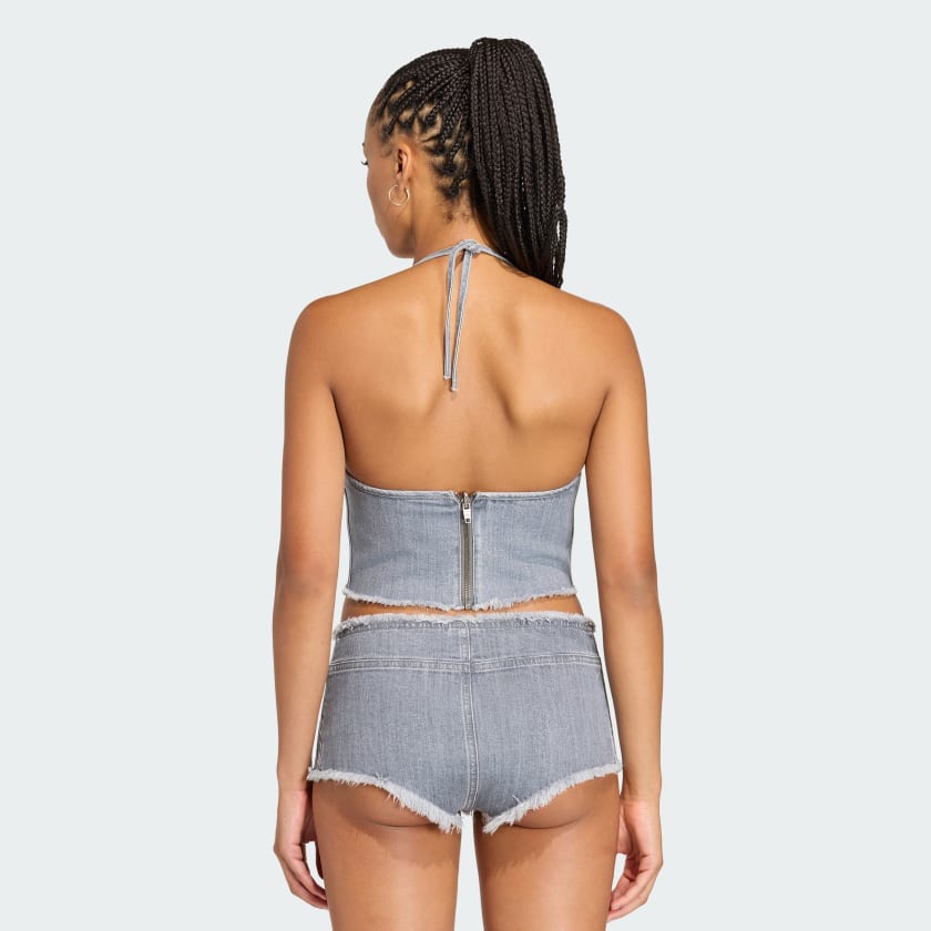 Washed Grey Denim-