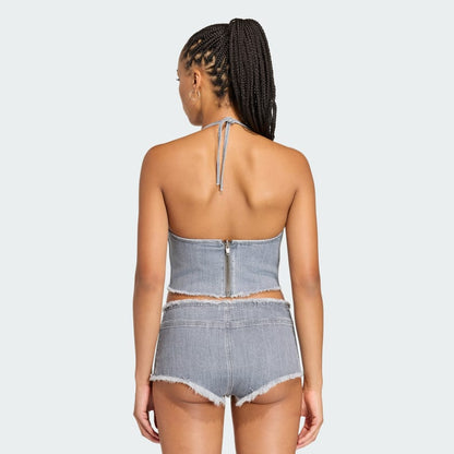 Washed Grey Denim-