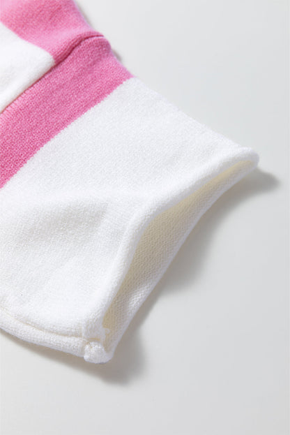 Threaded Pear Summer Sleeve Lightweight Knitted Top