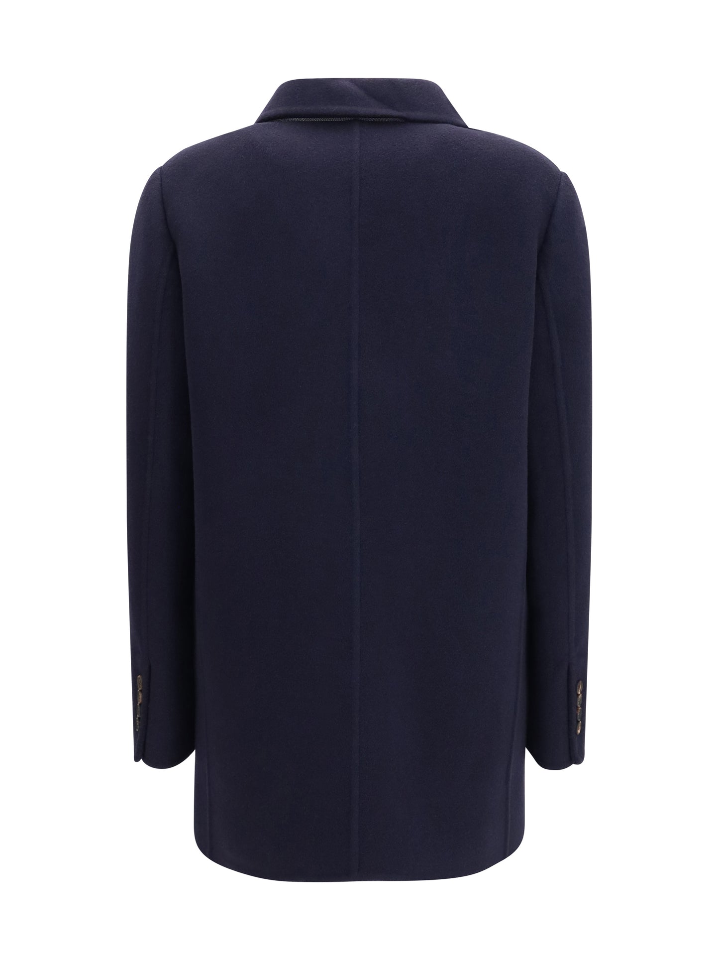 Jacket Single-Breasted Wool and Cashmere
