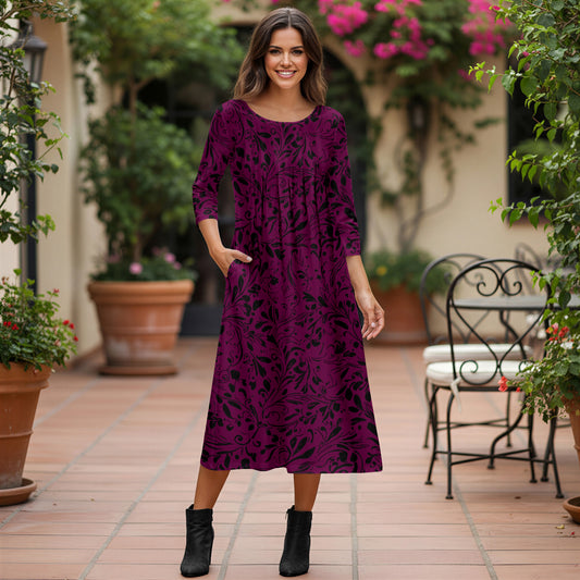 Plum and Black-