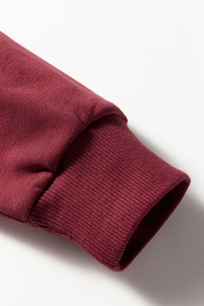 Varsity Sweatshirt - Red Dahlia