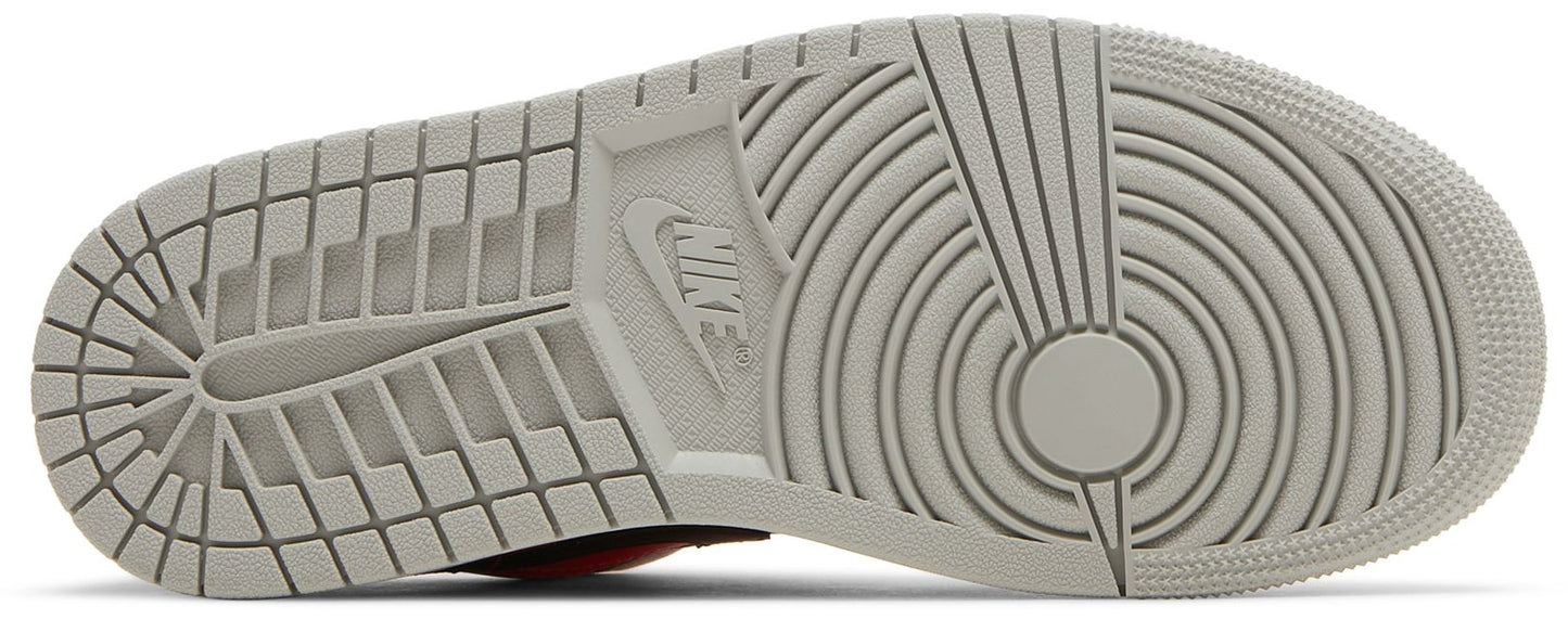 Women's Air Jordan Retro 1 Low 'Light Iron Ore Siren Red'