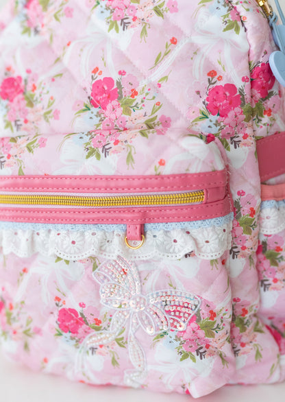 *PREORDER* Quilted Backpack ~ Floral Finery