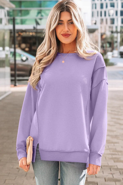 Threaded Pear Eva Drop Shoulder Baggy Pullover