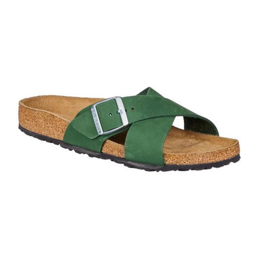 Birkenstock Women's Siena II Nubuk Leather Mountain View Green Sandals