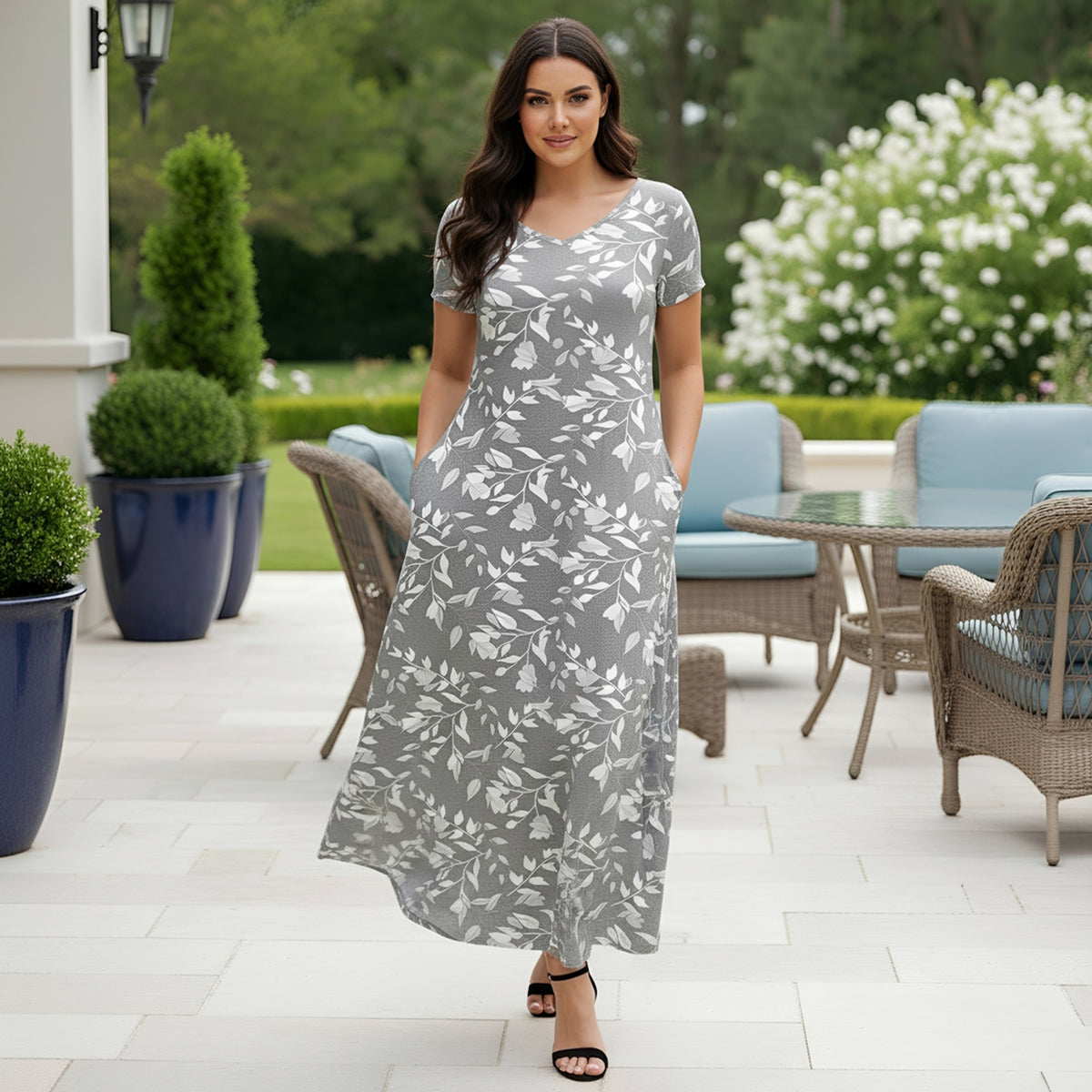 Grey and White-