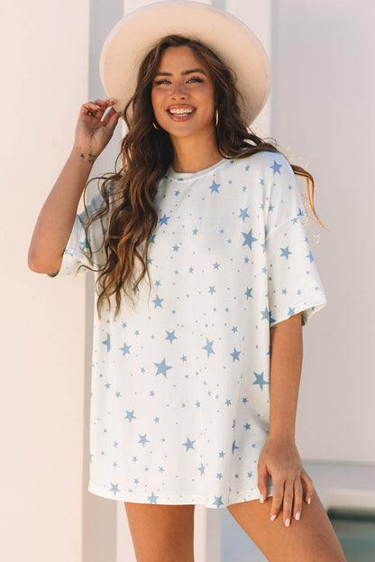 Threaded Pear Braelyn Stars Oversized Tee
