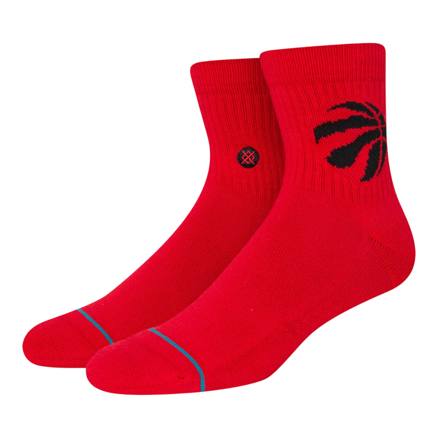Stance x NBA Toronto Raptors Quarter Ankle Socks Red