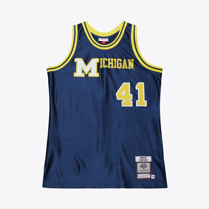 Mitchell & Ness Men's Ncaa Dark Jersey Michigan Wolverines 1989 Glen Rice