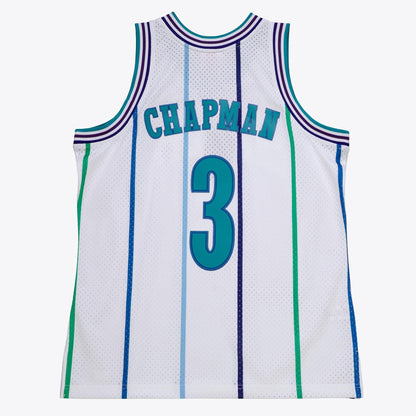 Mitchell & Ness Men's NBA White Jersey Hornets 1988 Rex Chapman