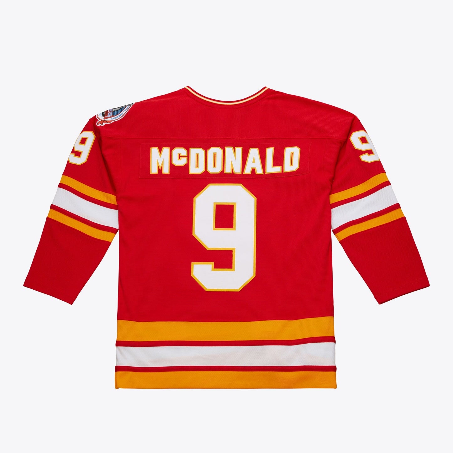 Men's Mitchell & Ness Nhl Dark Jersey Flames 1988 Lanny Mcdonald