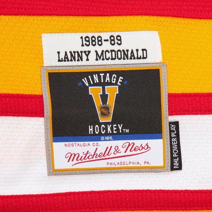 Mitchell & Ness Men's NHL Dark Jersey Flames 1988 Lanny Mcdonald Jerseys