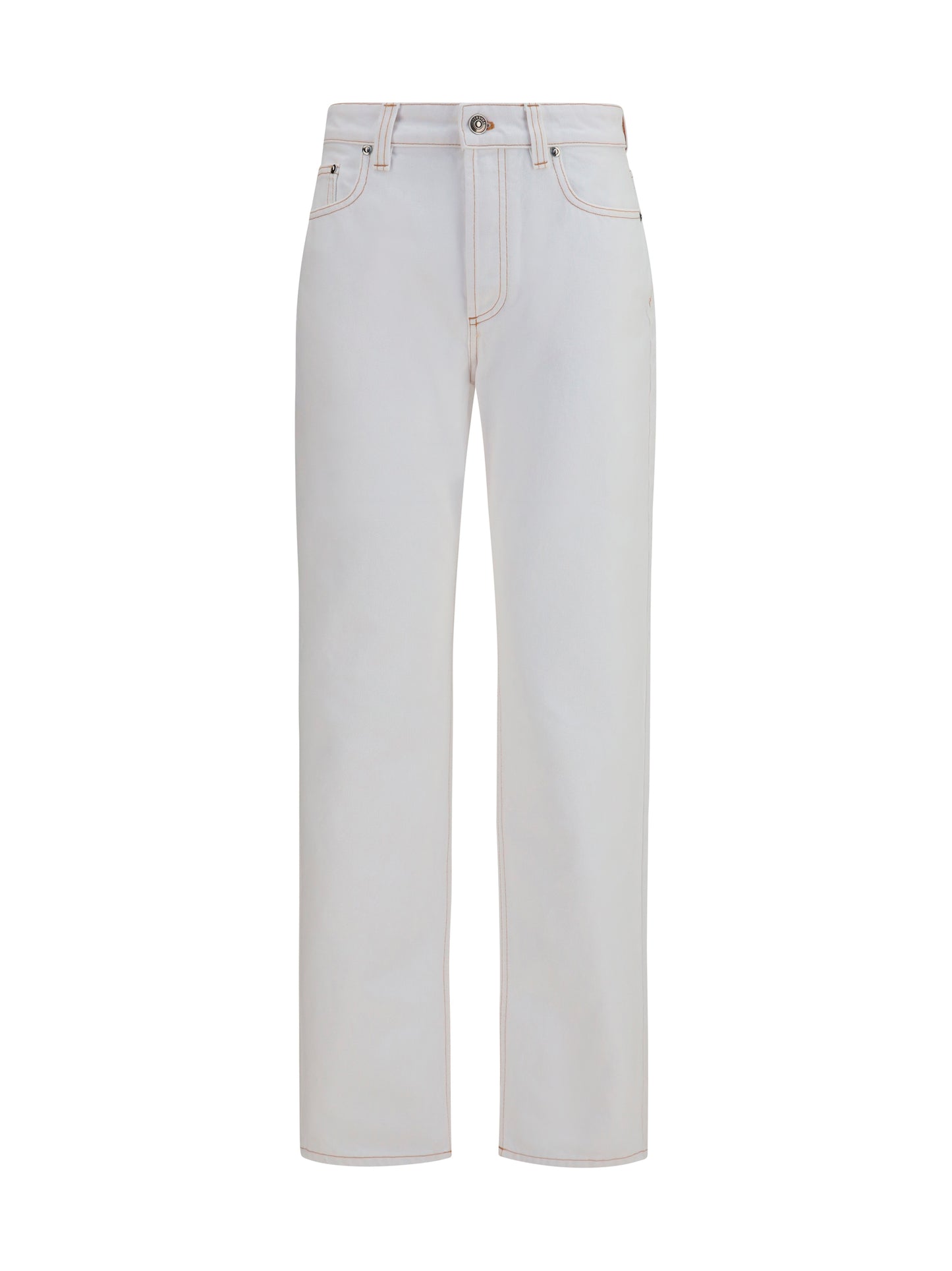 High-Waisted Jeans Optical White