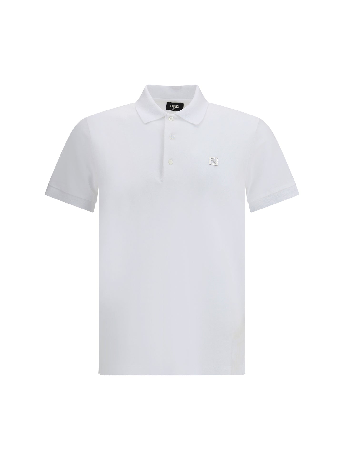 Polo Shirt White Cotton