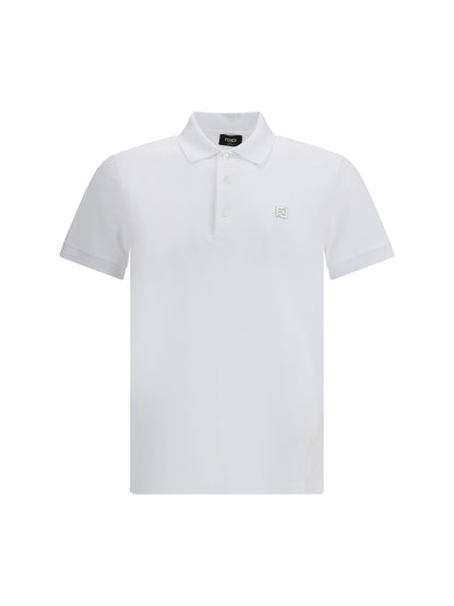 Polo Shirt White Cotton