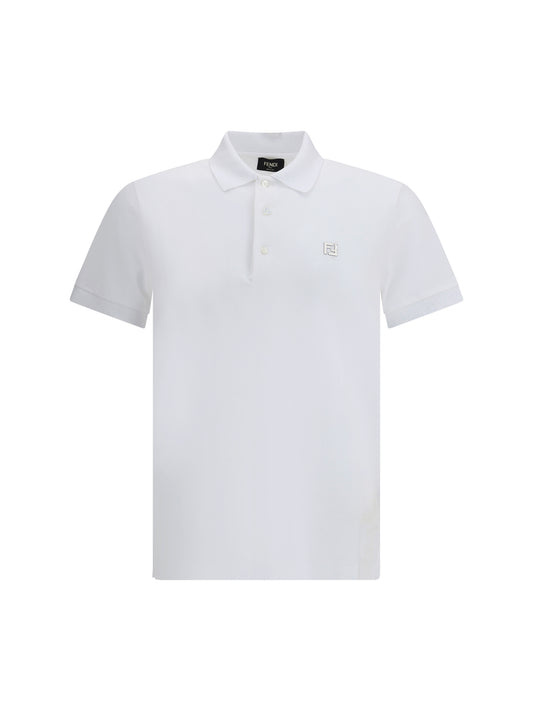 Polo Shirt White Cotton