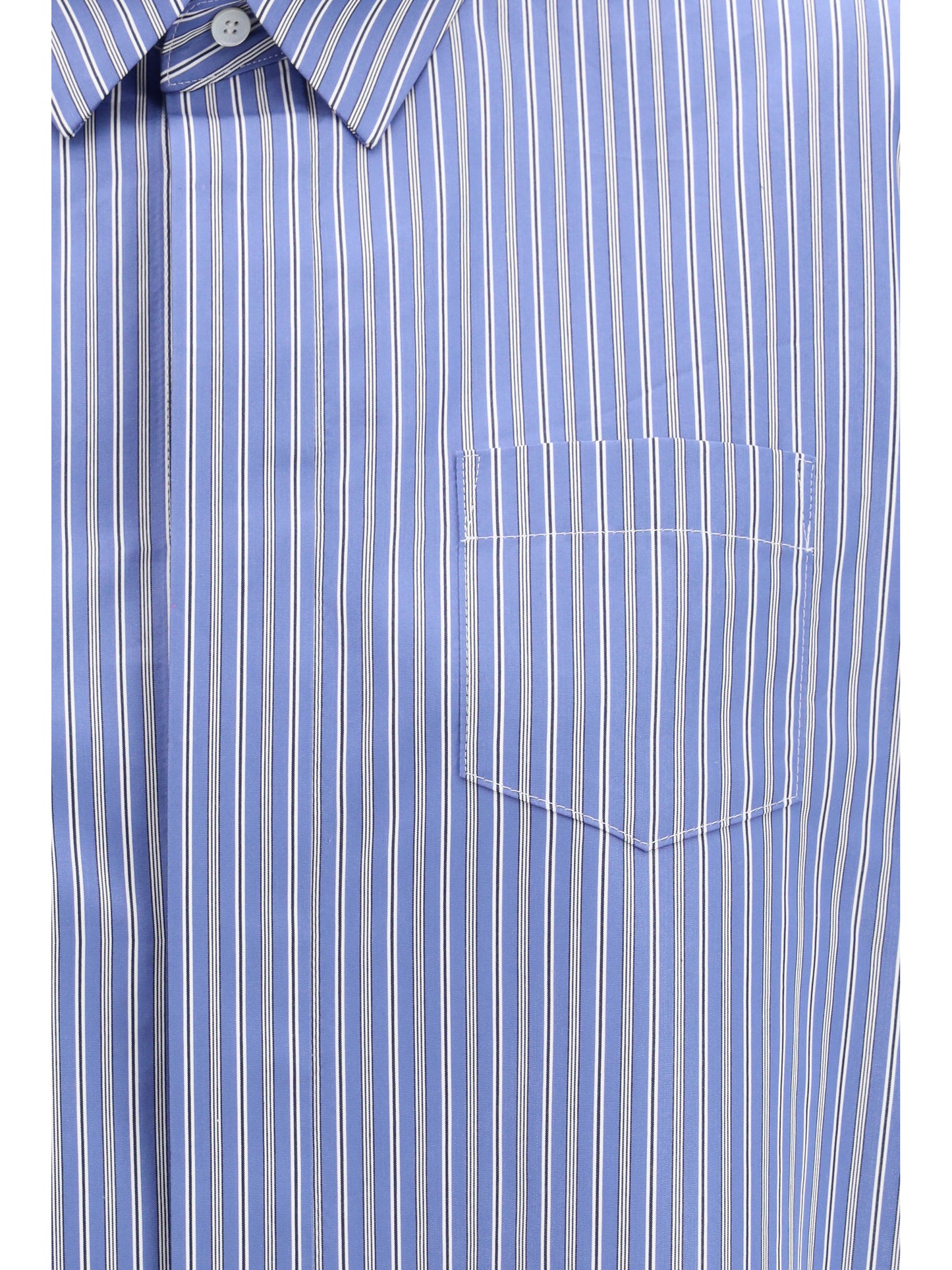 Shirt Poplin Blue Stripe