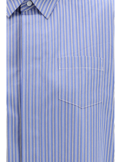 Shirt Poplin Blue Stripe