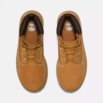 Timberland 6-Inch Premium Waterproof Junior Big Kids' (GS) Boots — Wheat Nubuck