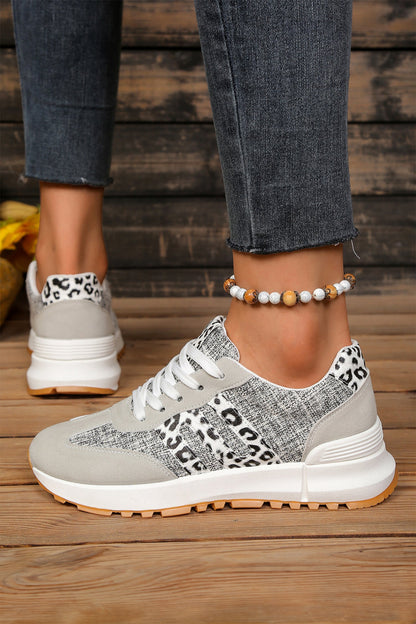 Threaded Pear Rosalia Detail Lace Up Sneakers