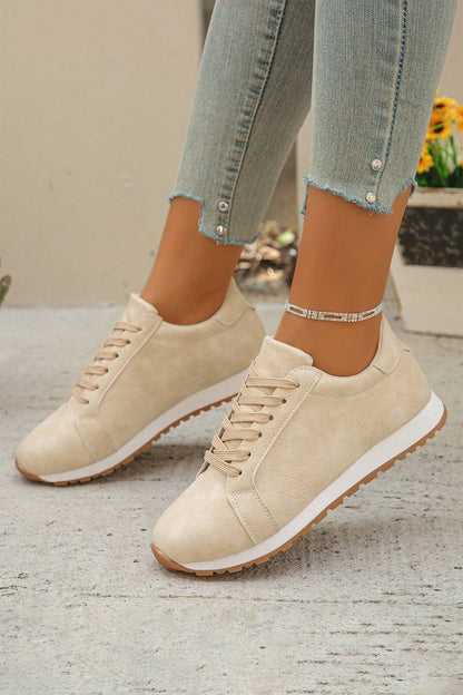 Threaded Pear Wren Suede Lace Up Sneakers
