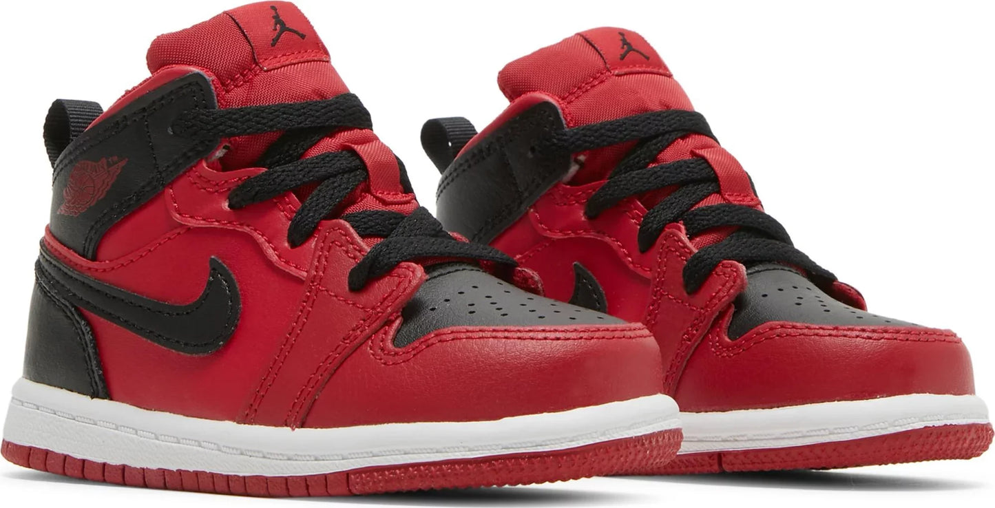 Toddlers Air Jordan Retro 1 Mid 'Reverse Bred' (Td)