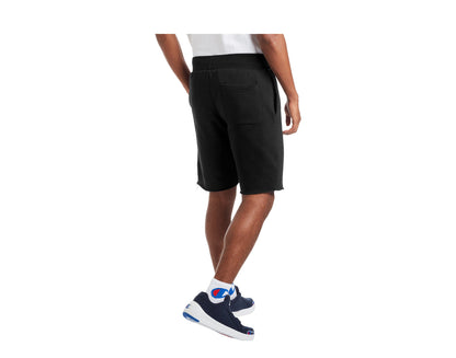 Champion C Life 10" Reverse Weave Cutoff 3D Logo Men's Shorts — Black