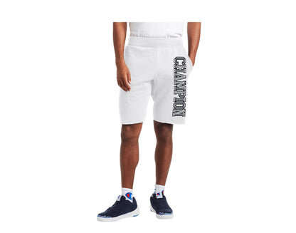 Champion C Life 10" Reverse Weave Cutoff 3D Logo Men's Shorts — White