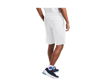 Champion C Life 10" Reverse Weave Cutoff 3D Logo Men's Shorts — White