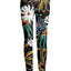 Black Multicolor Floral Print